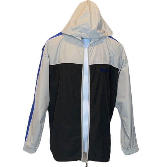 Carnival Cruise Men's Windbreaker Zip up Black Blue Grey Hooded Jacket Large L - Picture 5 of 11